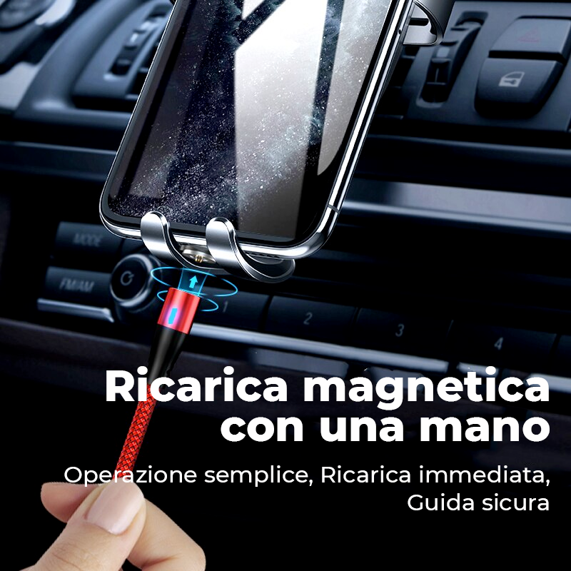 MAG-O | Cavo caricabatterie magnetico UNIVERSALE 3 in 1